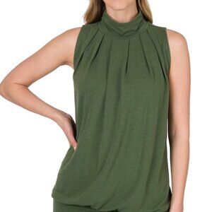 Mock Neck Sleeveless Top size Small